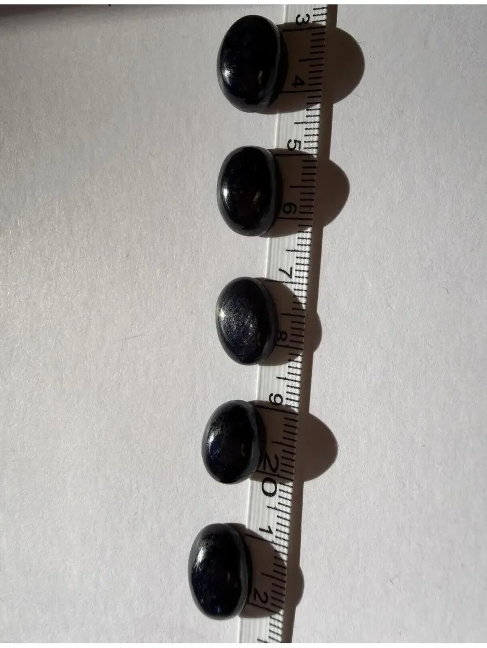 GEMS Set of 5 Natural Unheated Lavender Blue Star Ruby Oval Cut Gemstones